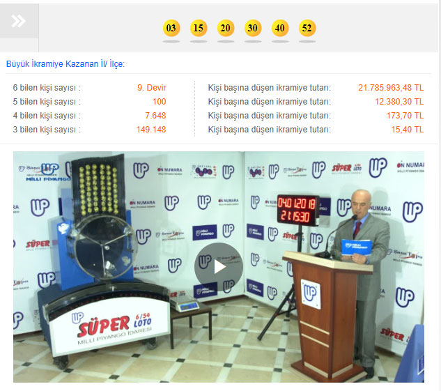 Süper Loto 11 Ocak 2018 perşembe çekiliş sonuçları (MPİ Süper Loto sonuç öğren)