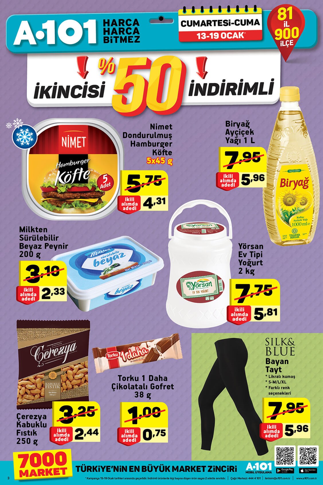 A101 aktüel 13-19 Ocak 2018 indirimli güncel ürün broşürü kataloğu