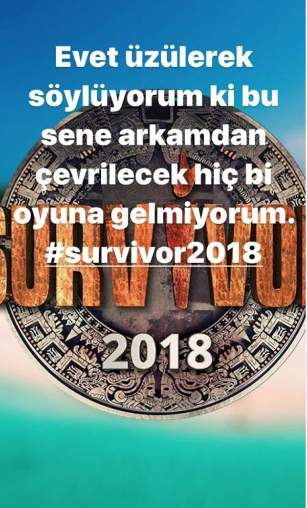 Turabi'den şok açıklama: Survivor'a gitmiyorum!