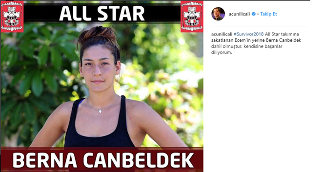 Survivor All Star takımına Berna CANBELDEK katıldı! Berna Canbeldek kimdir? ALL STAR'A KİM KATILDI?