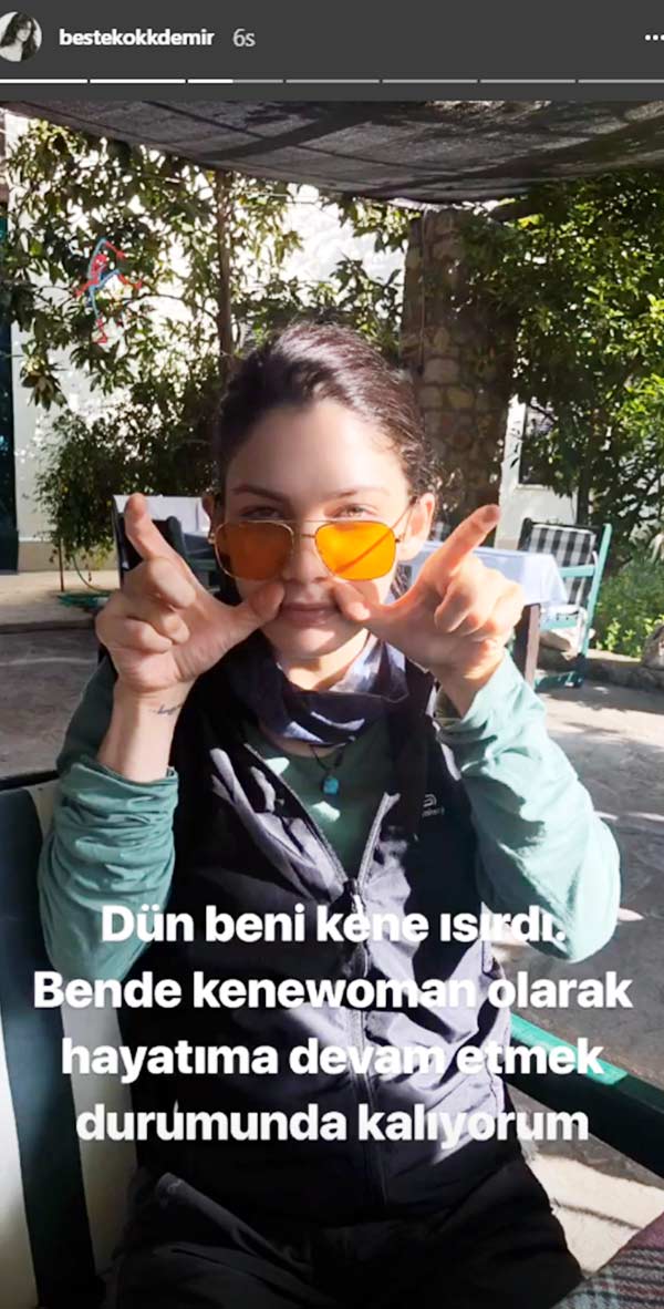 Beste Kökdemir'i kene ısırdı!