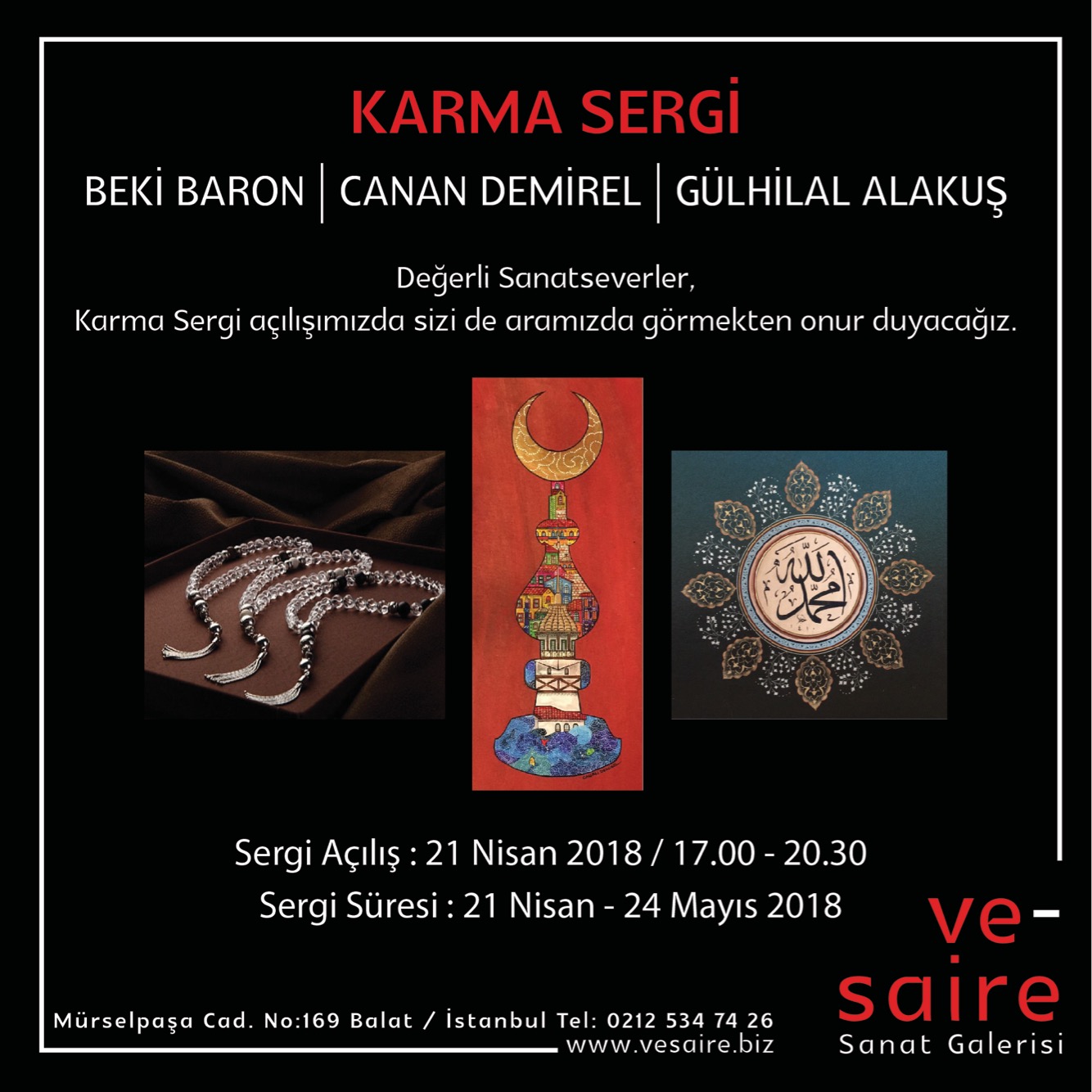 3 sanatçıdan karma sergi