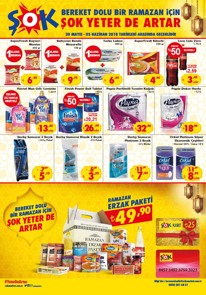 Şok aktüel katalog 29-30 Mayıs indirimli güncel ürün broşürü