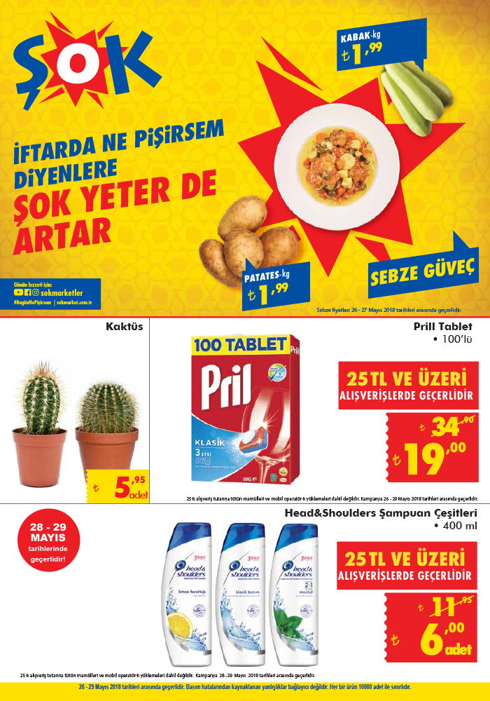 Şok aktüel katalog 29-30 Mayıs indirimli güncel ürün broşürü