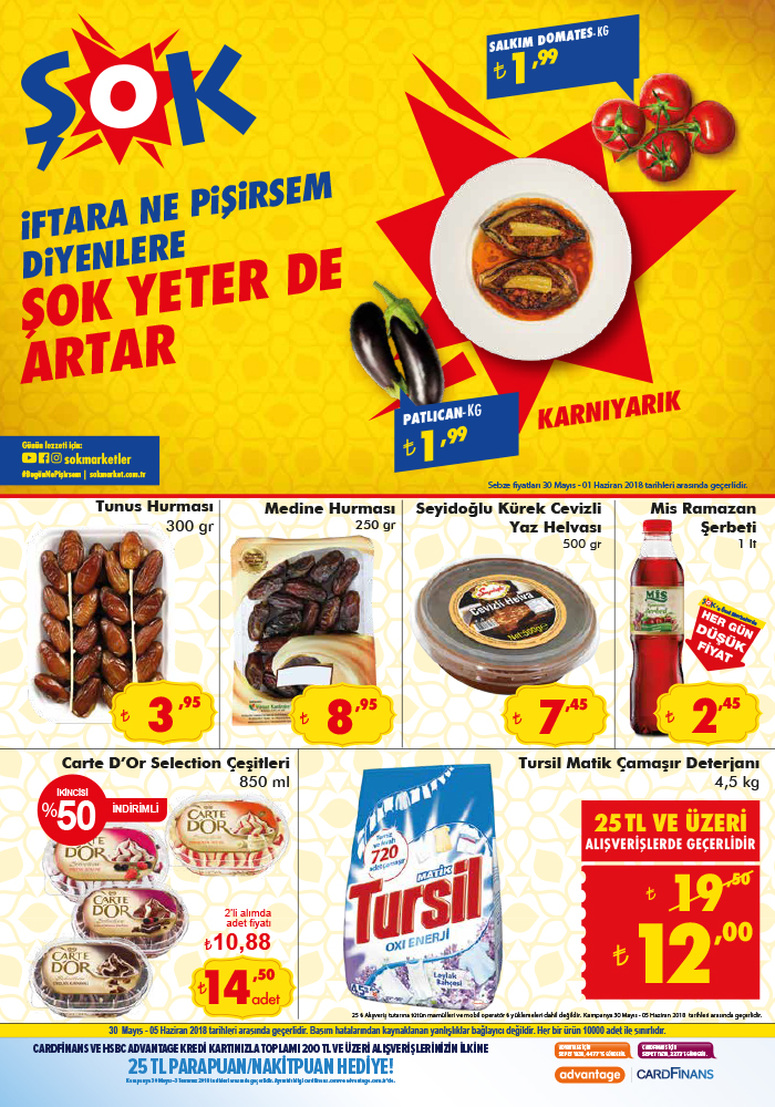 Şok aktüel katalog 29-30 Mayıs indirimli güncel ürün broşürü