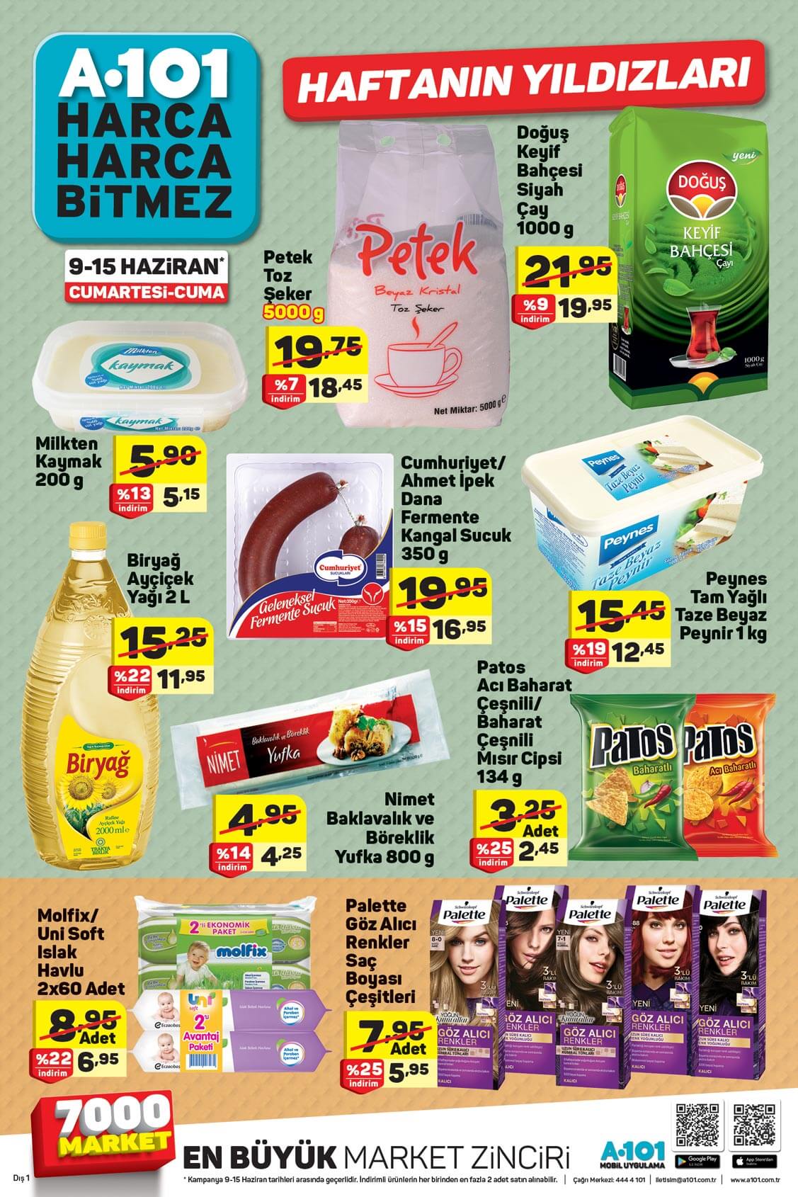 A101 katolog aktüel indirimli güncel ürün broşürü kataloğu (9-15 Haziran)