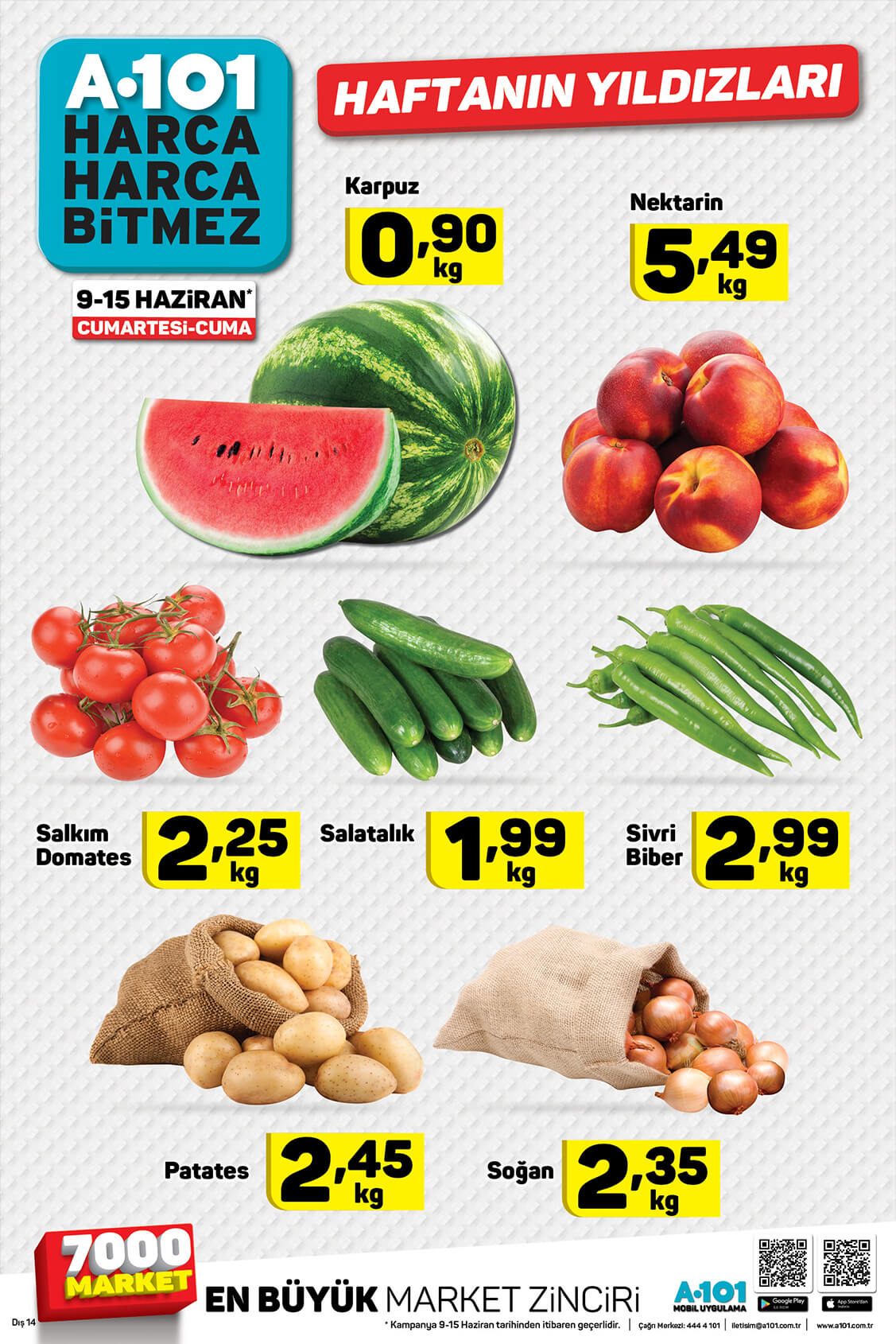 A101 katolog aktüel indirimli güncel ürün broşürü kataloğu (9-15 Haziran)