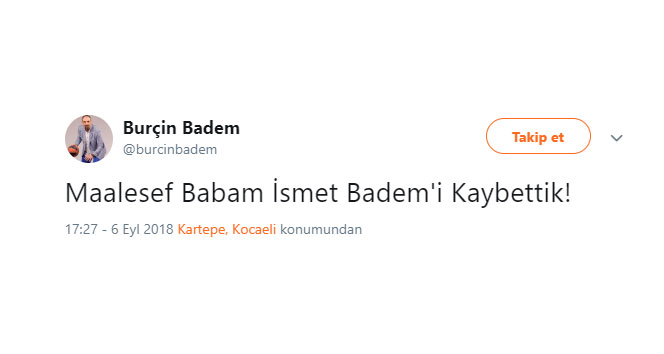 İsmet Badem öldü mü? İsmet Badem kimdir,kaç yaşında,nereli?