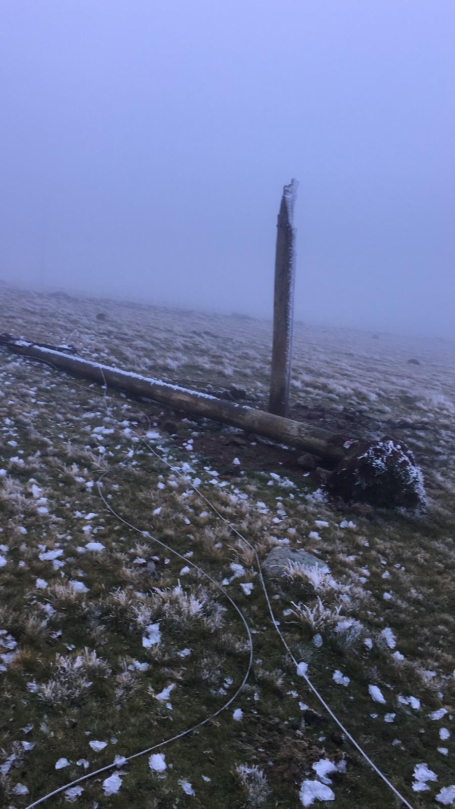 Ardahan'ın yüksek kesimlerine kar yağdı!