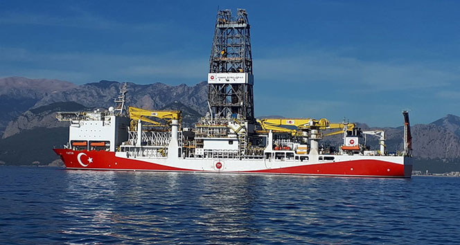 Fatih Sondaj Gemisi ilk sondaj için Akdeniz sularında