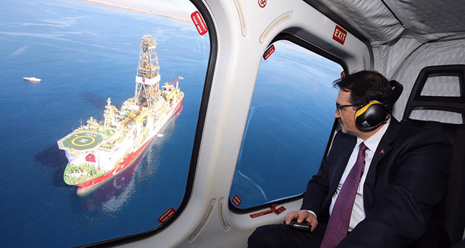 Fatih Sondaj Gemisi ilk sondaj için Akdeniz sularında