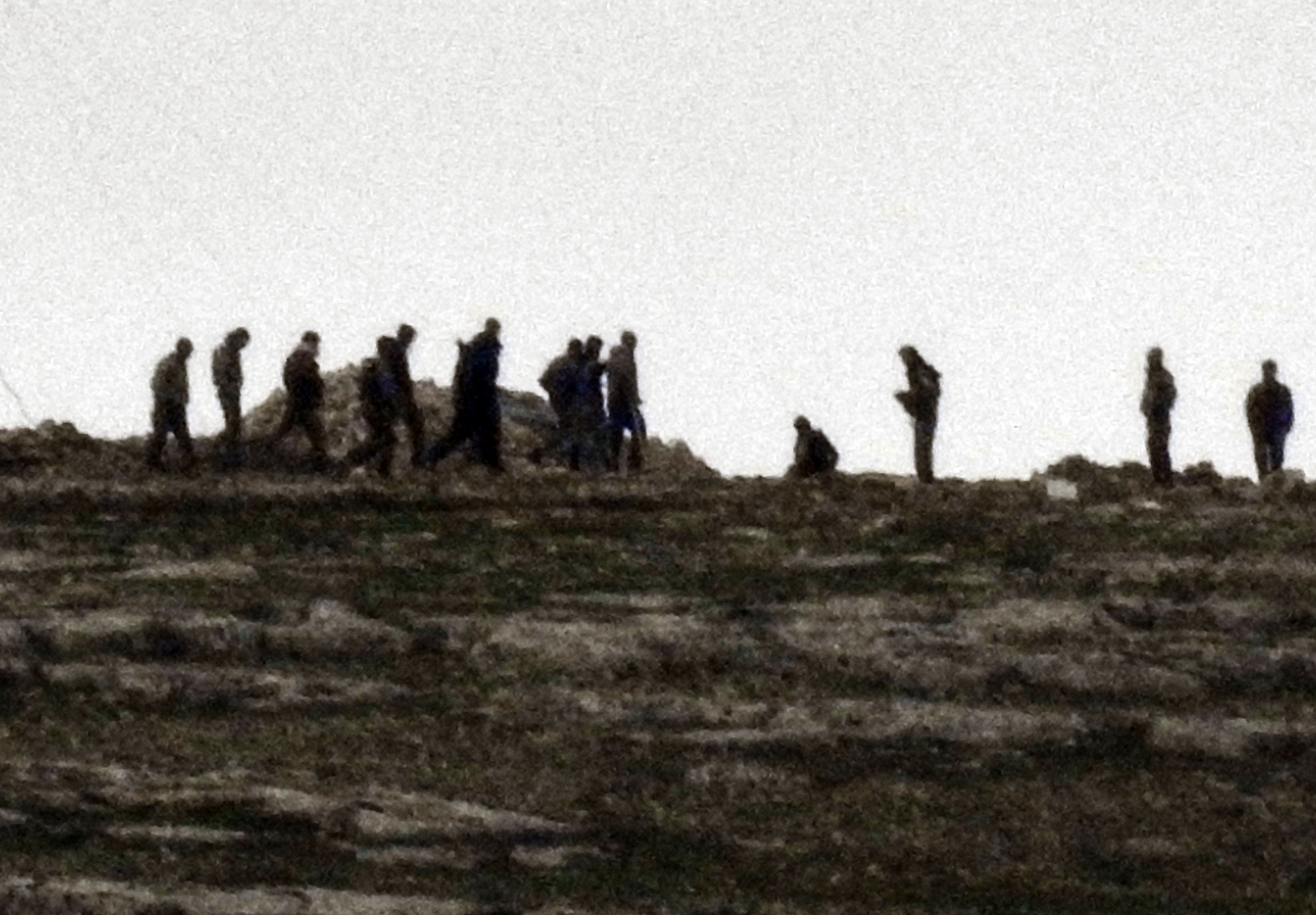 PKK/YPG'liler toplantı halinde görüntülendi
