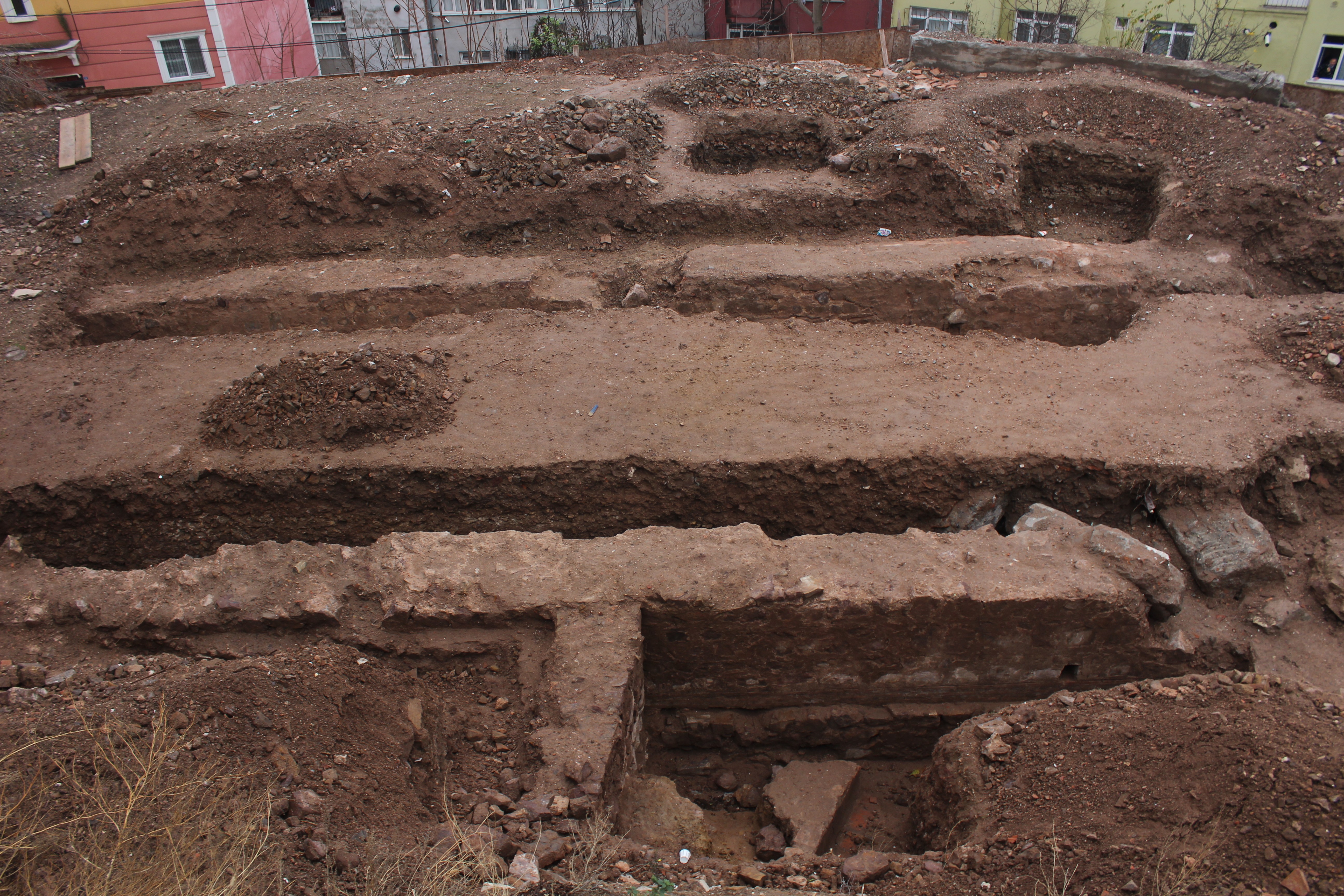 Kocaeli’de inşaat kazısı sırasında Bizans dönemine ait bir yapı ortaya çıktı