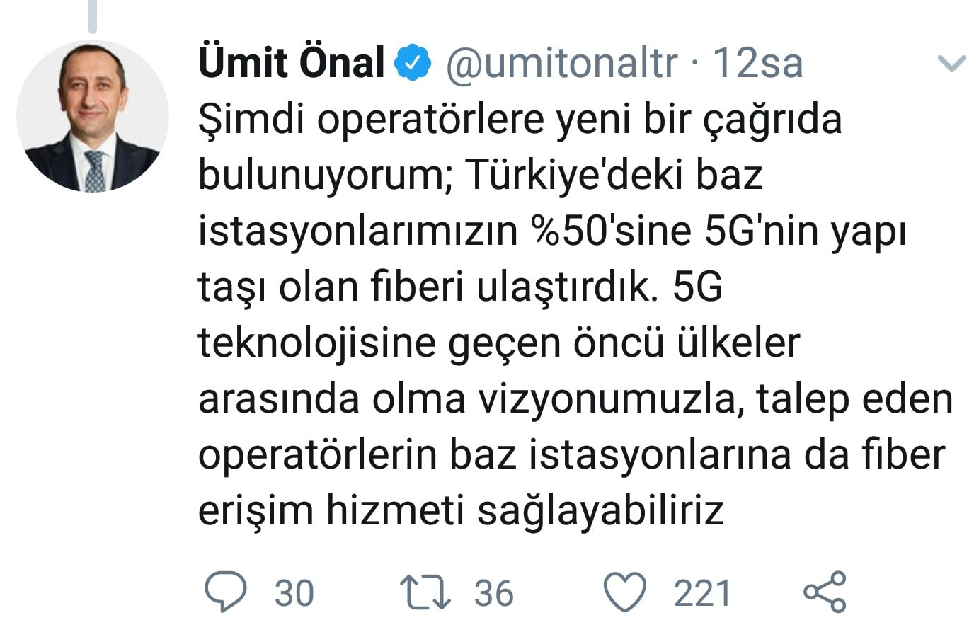 Türk Telekom CEO'su ortak altyapı çağrısı yaptı