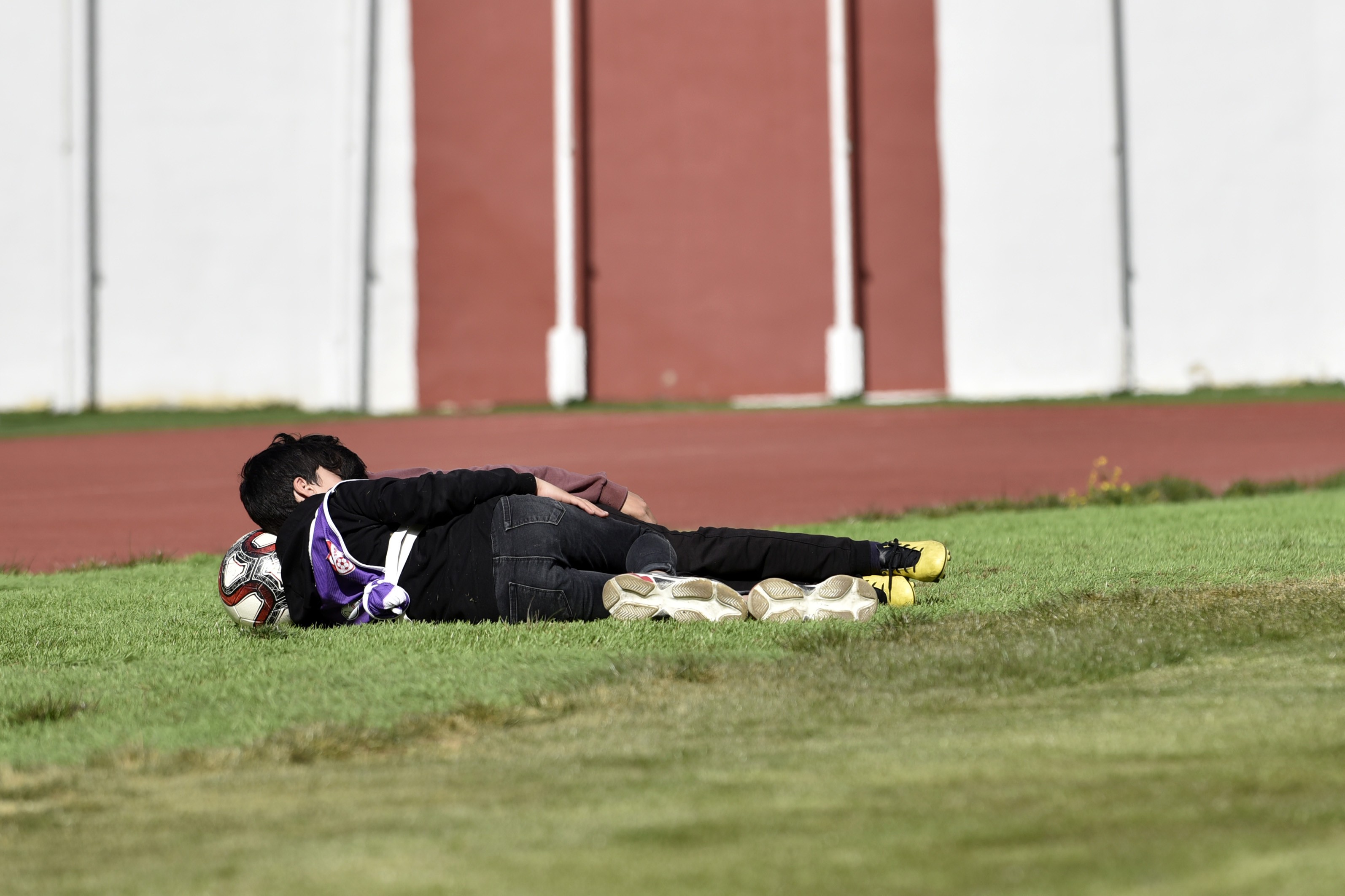 Gümüşhane Yeni Şehir stadında ilginç görüntüler
