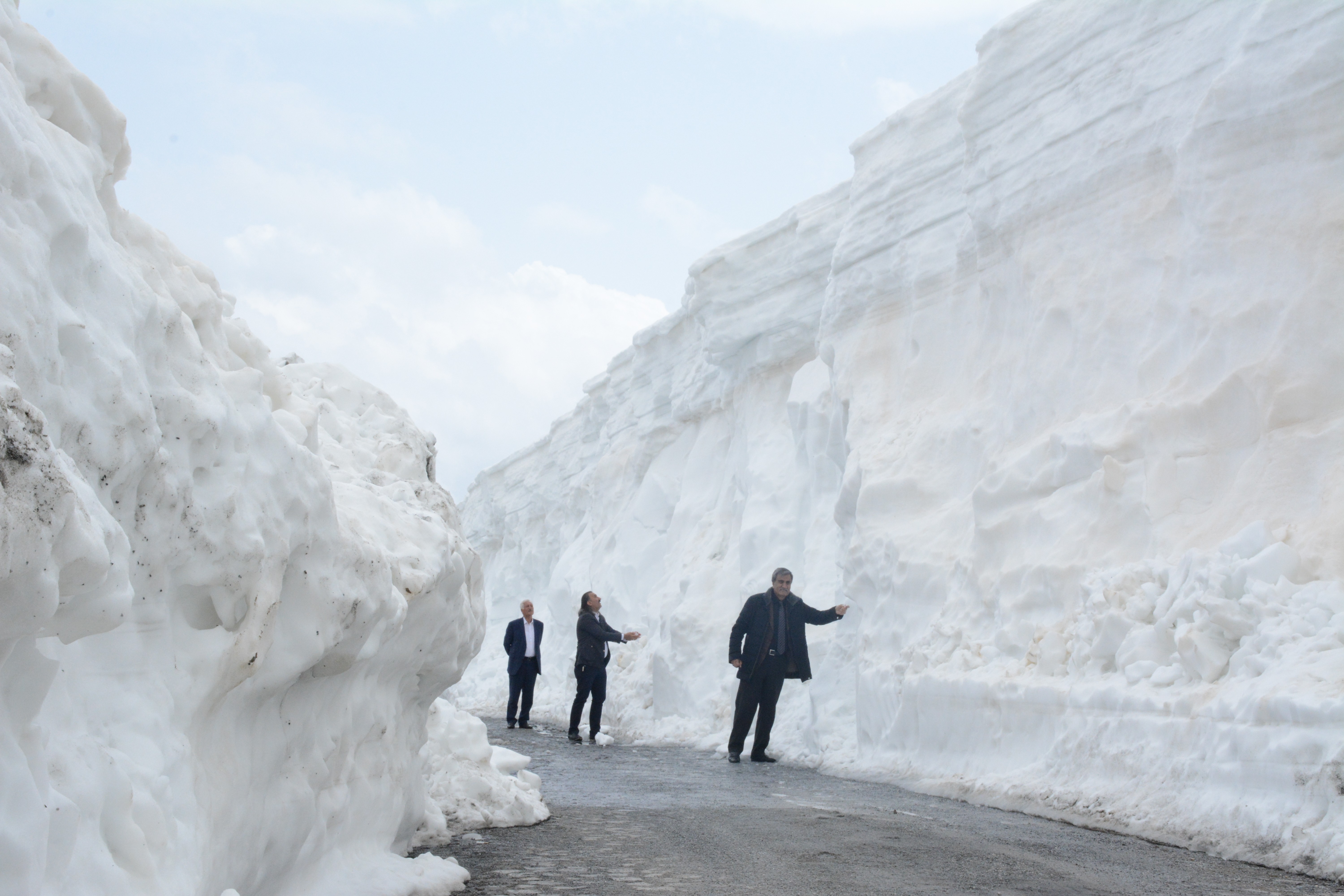Türkiye’nin en büyük kalderasında kar kalınlığı 8 metre