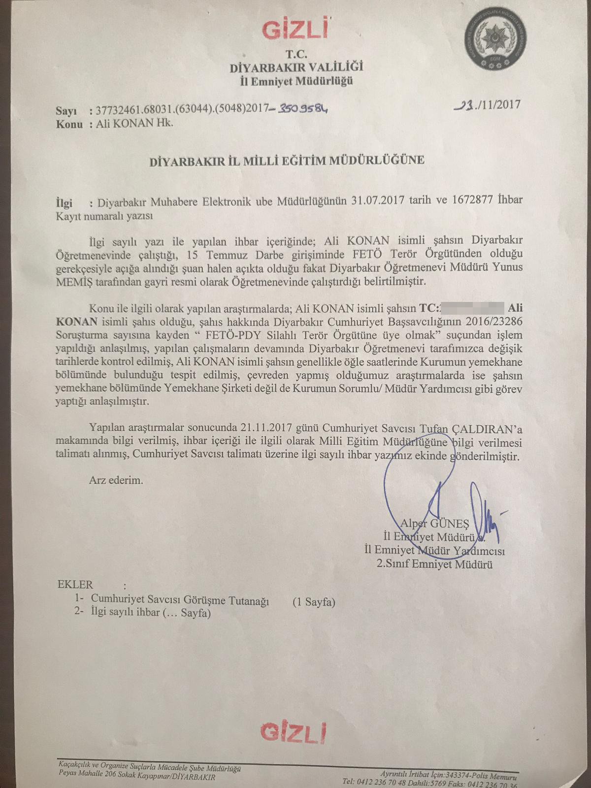 Skandal FETÖ belgesine Bakanlıktan soruşturma