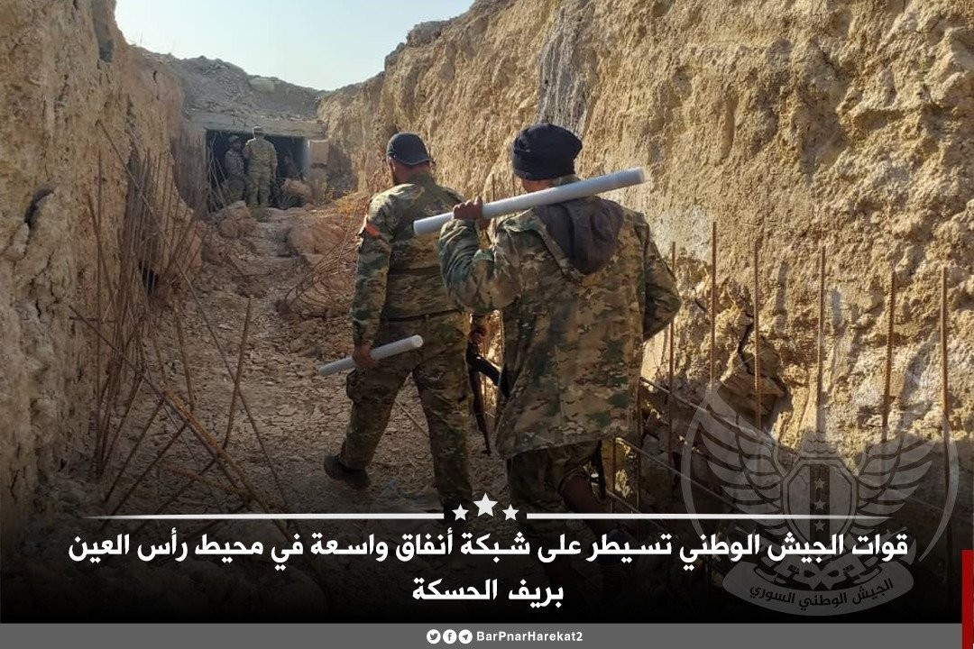 Suriye Milli Ordusu PYD/PKK'nın geniş tünel ağını kontrol altına aldı