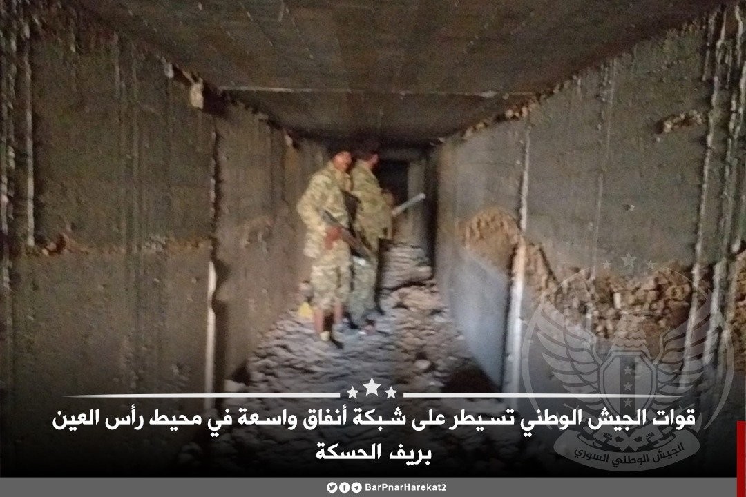 Suriye Milli Ordusu PYD/PKK'nın geniş tünel ağını kontrol altına aldı