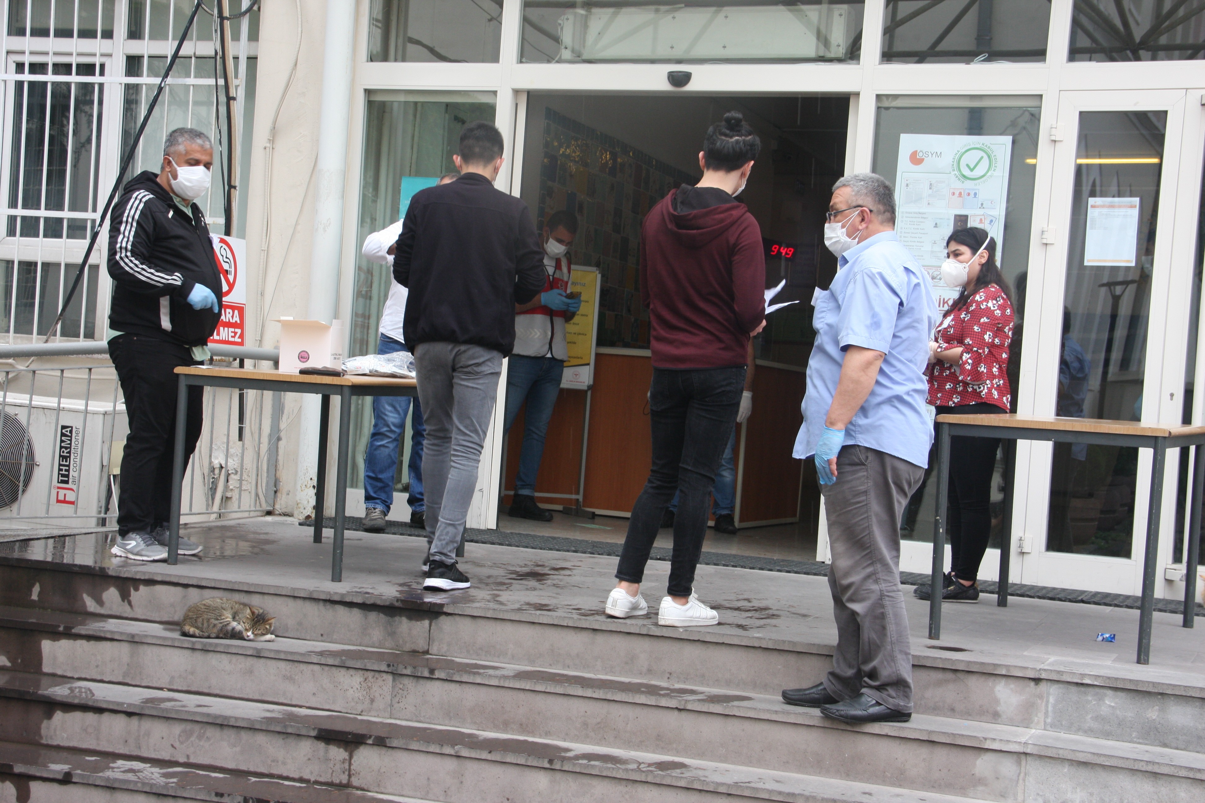 Korona virüs tedbirleri kapsamında ilk sınav