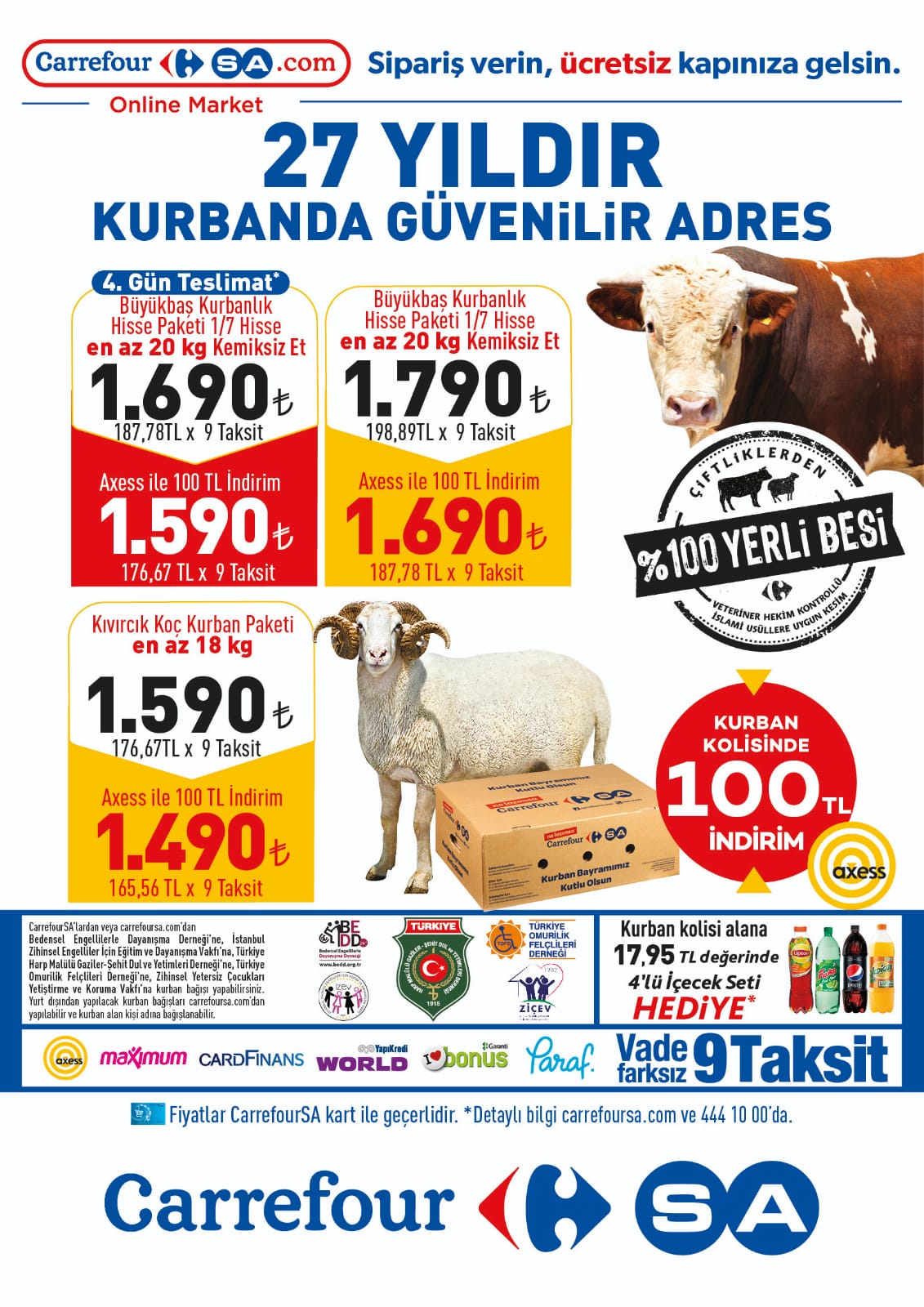 CarrefourSA’da Kurban Bayramı için siparişler başladı