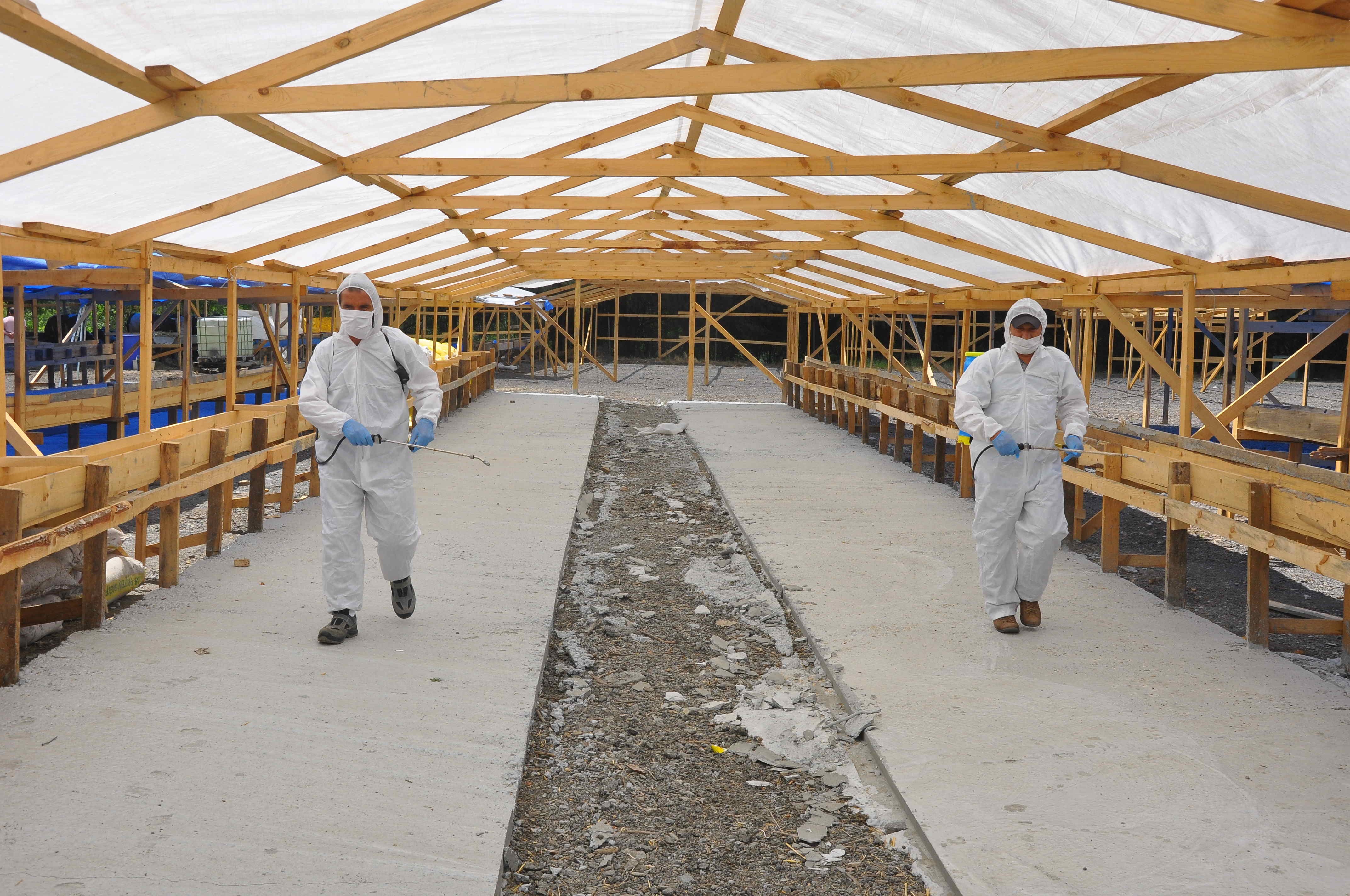 Kemerburgaz kurban satış alanına ilk kurbanlıklar geldi