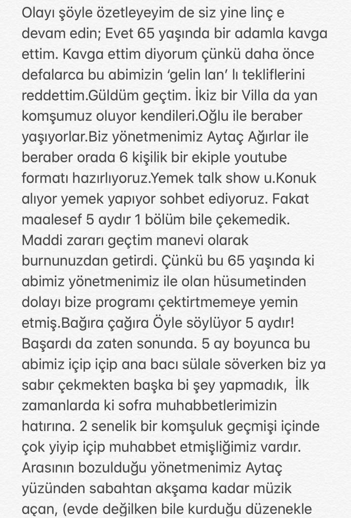 Halil Sezai dayak olayı ile ilgili sosyal medyadan açıklama yaptı