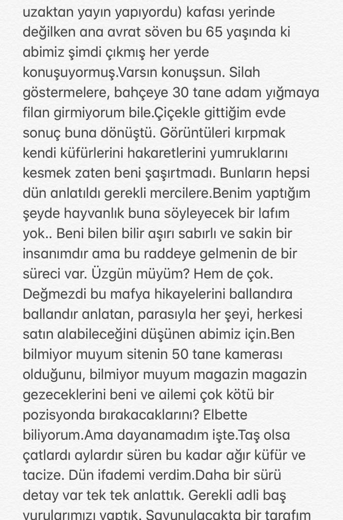 Halil Sezai dayak olayı ile ilgili sosyal medyadan açıklama yaptı