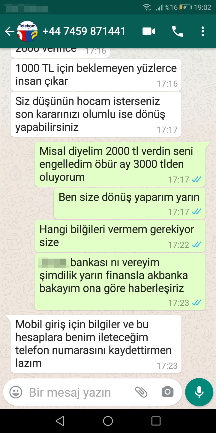 Dolandırıcılar öyle bir teklifle mesaj attı ki