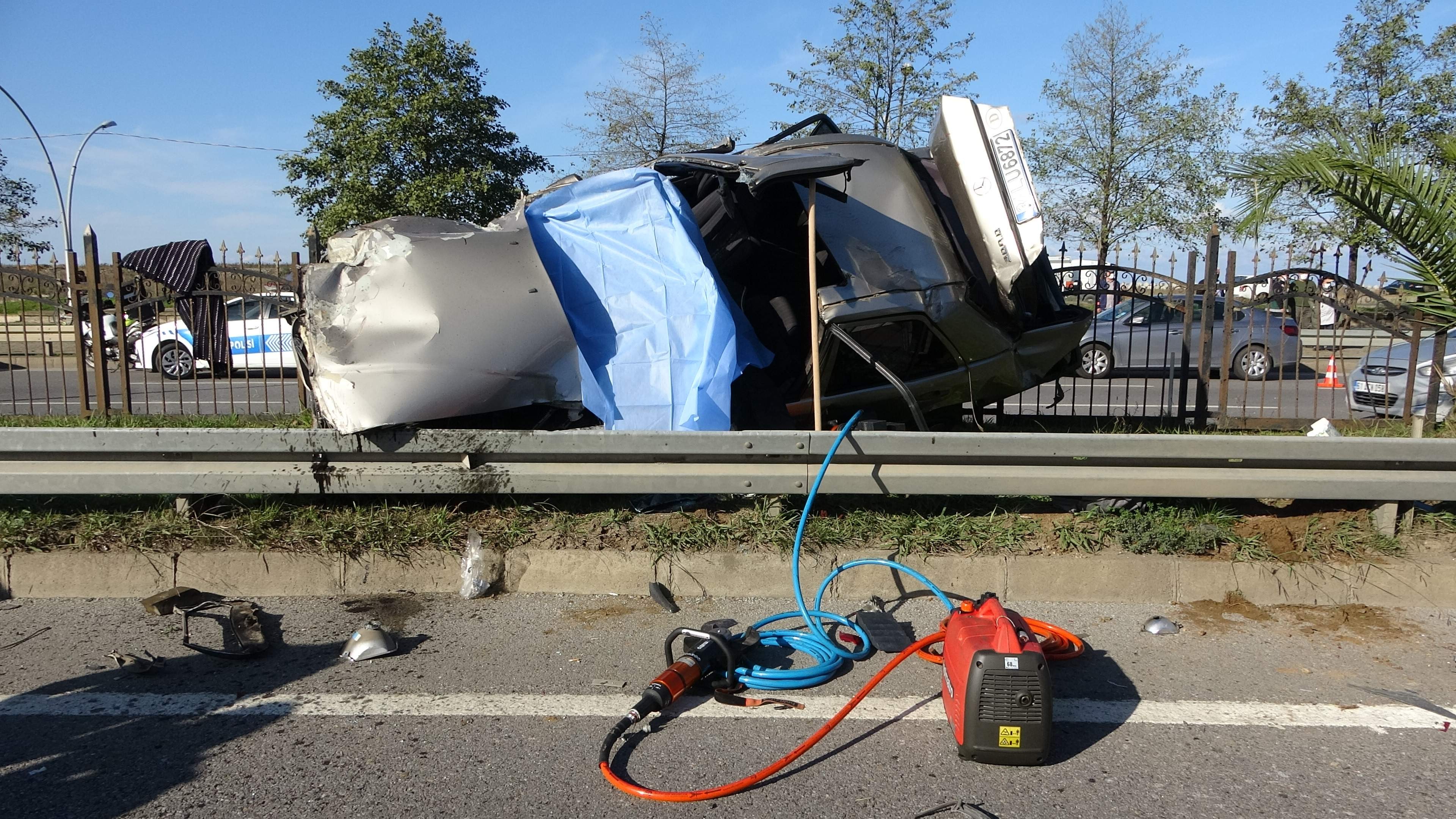 Trabzon’da feci kaza! 1 ölü, 4 yaralı