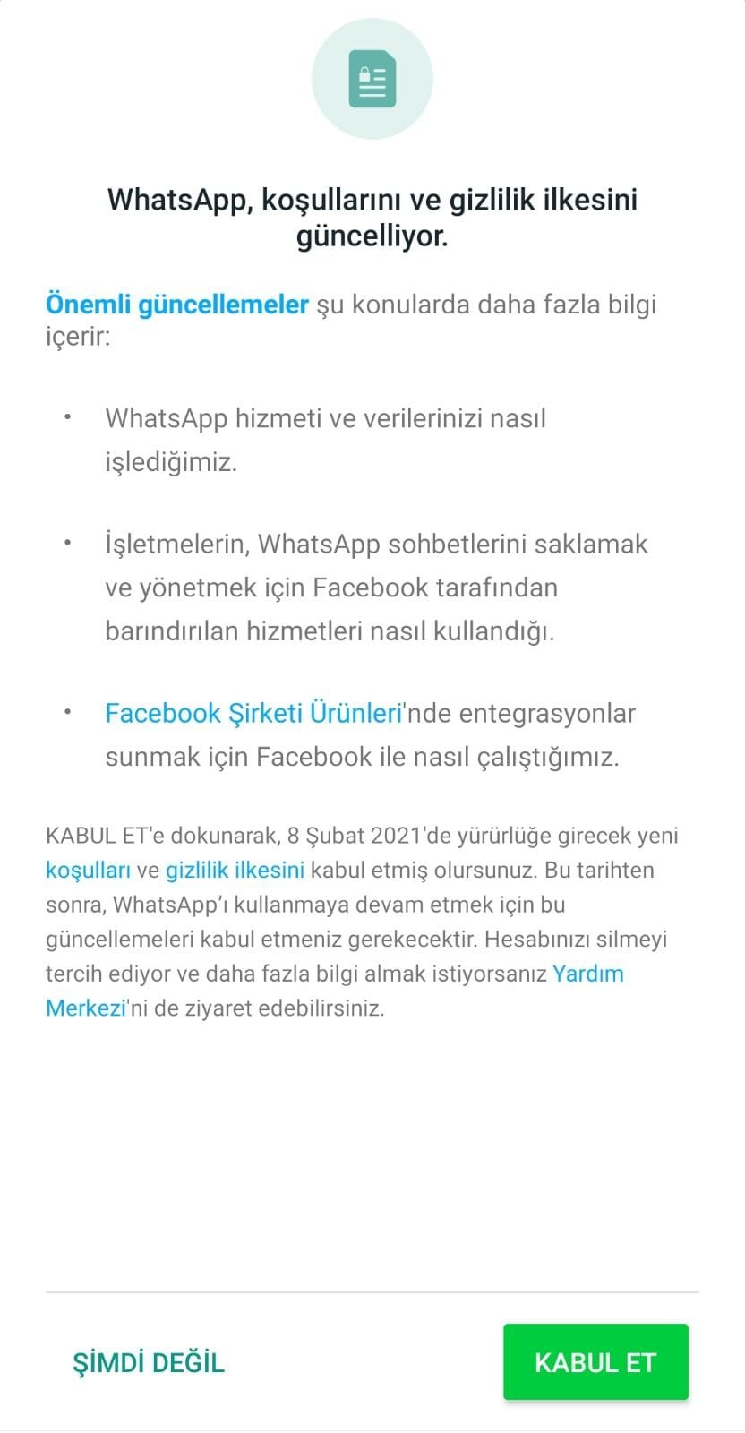Whatsapp’daki konuşmalarınız ileride karşınıza çıkabilir