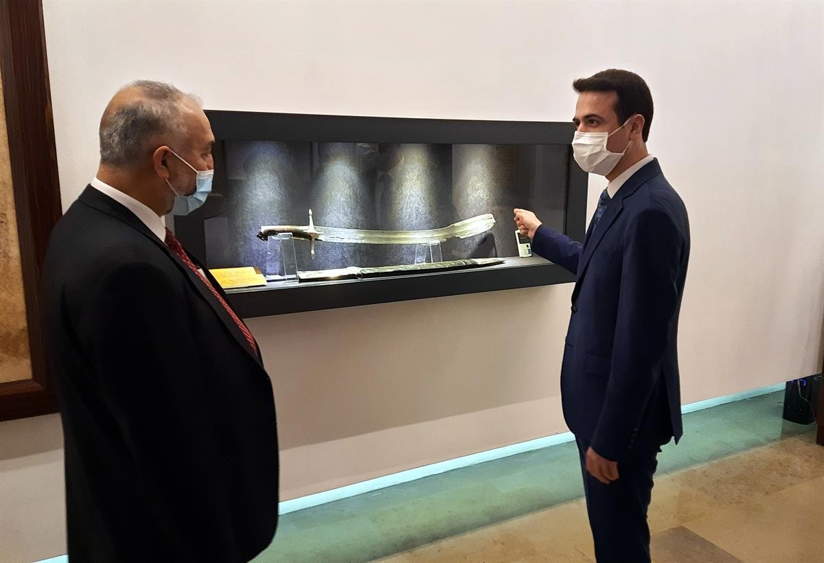 Mihalgazi'nin 700 yıllık kılıcı Harbiye Askeri Müzesi'nde sergilenmeye başladı