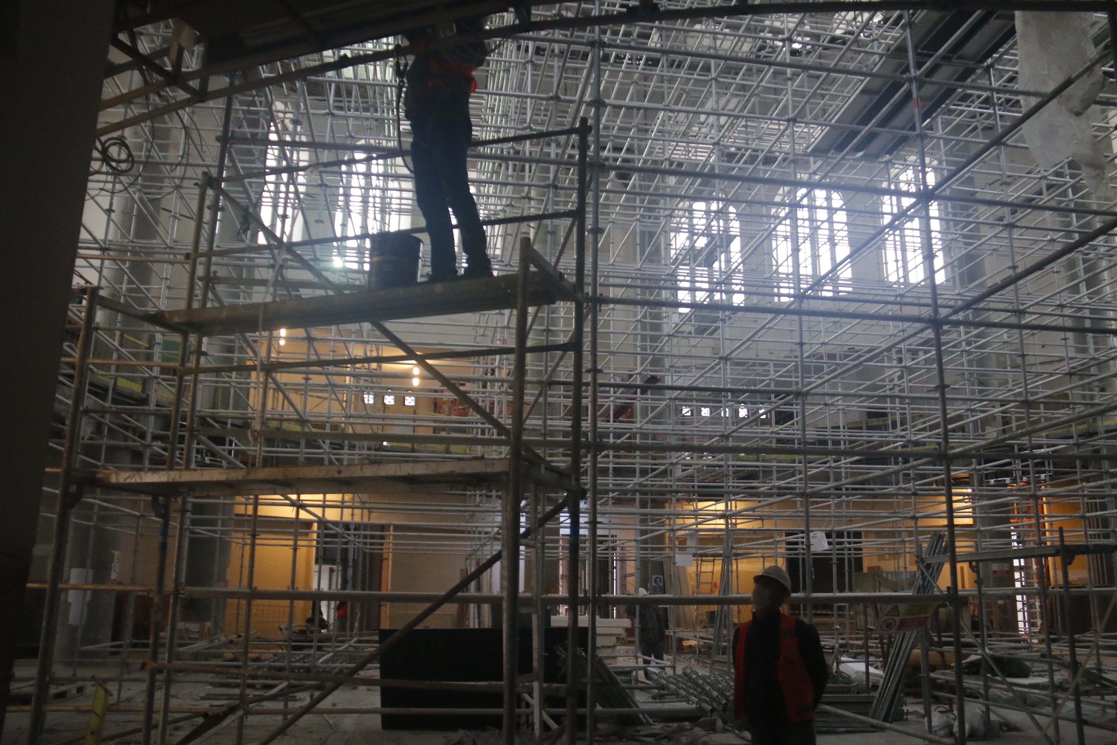 Taksim Camii’nin dış cephesi tamamlandı