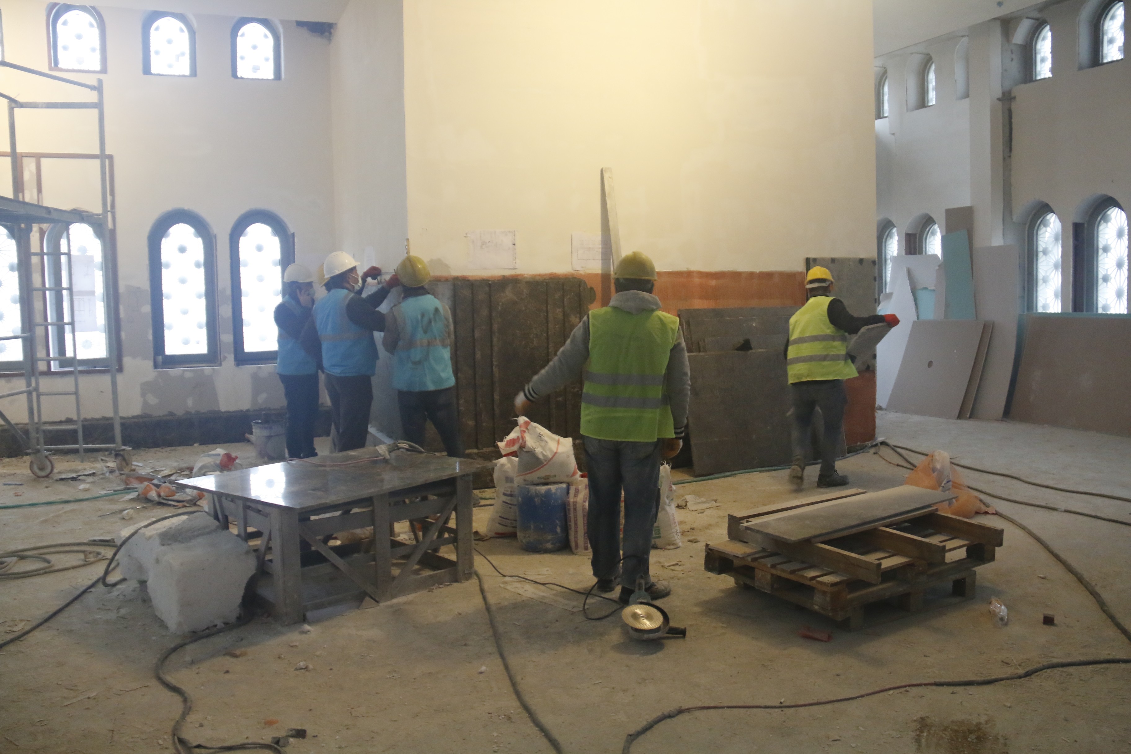 Taksim Camii’nin dış cephesi tamamlandı