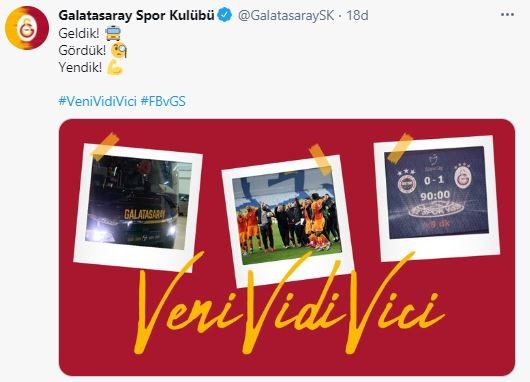 Galatasaray: Geldik! Gördük! Yendik!