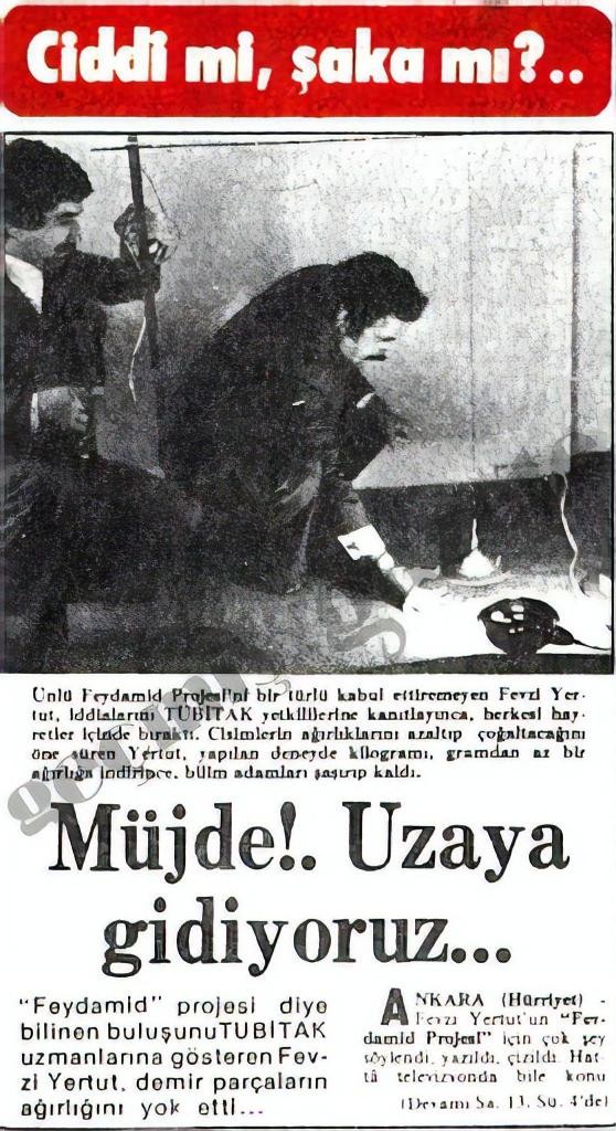 UFO tasarlayan Fevzi dede ömrünü Türkiye'nin ilk uzay projesine adadı