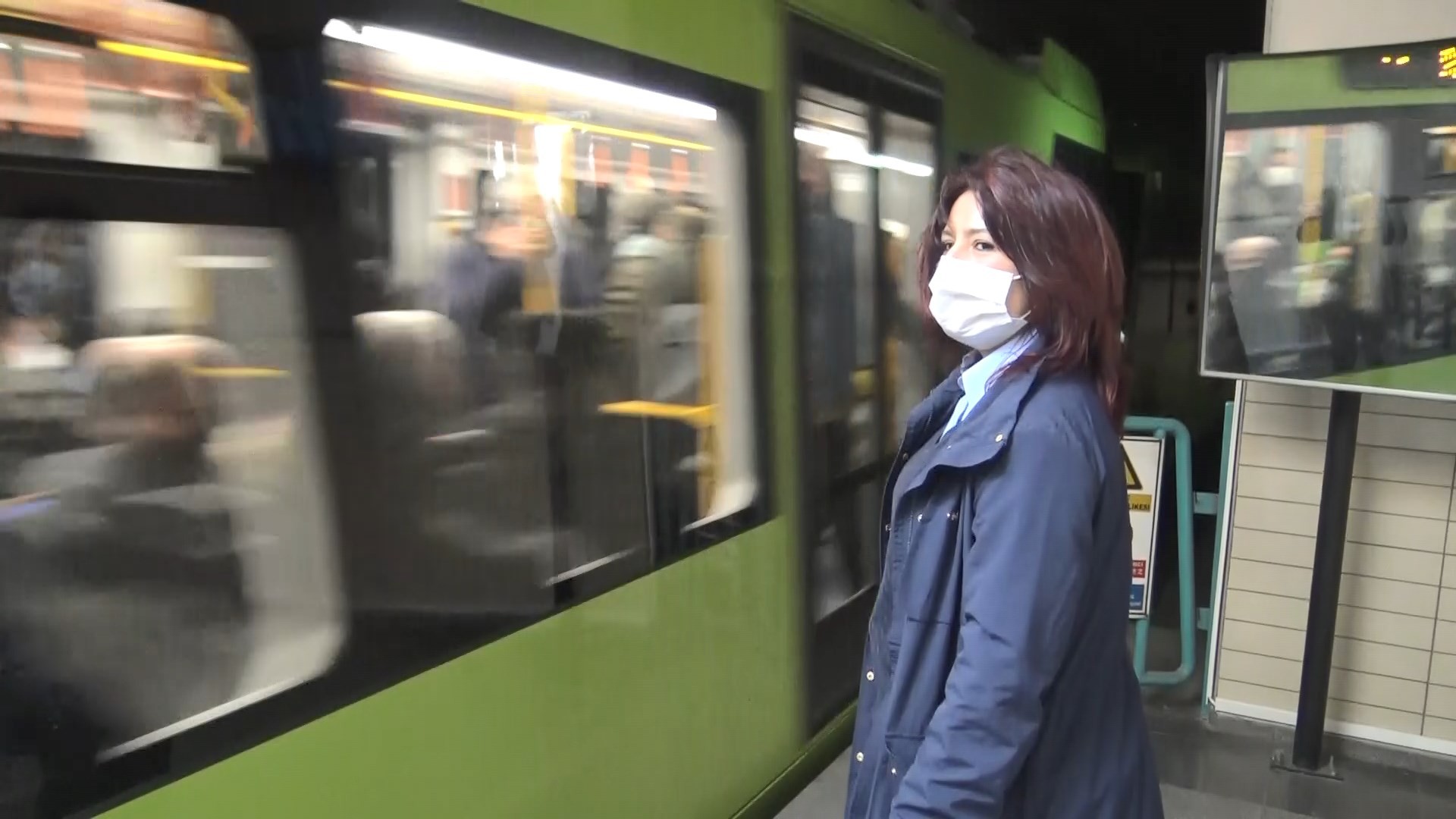 148 erkek içinde tek kadın vatman