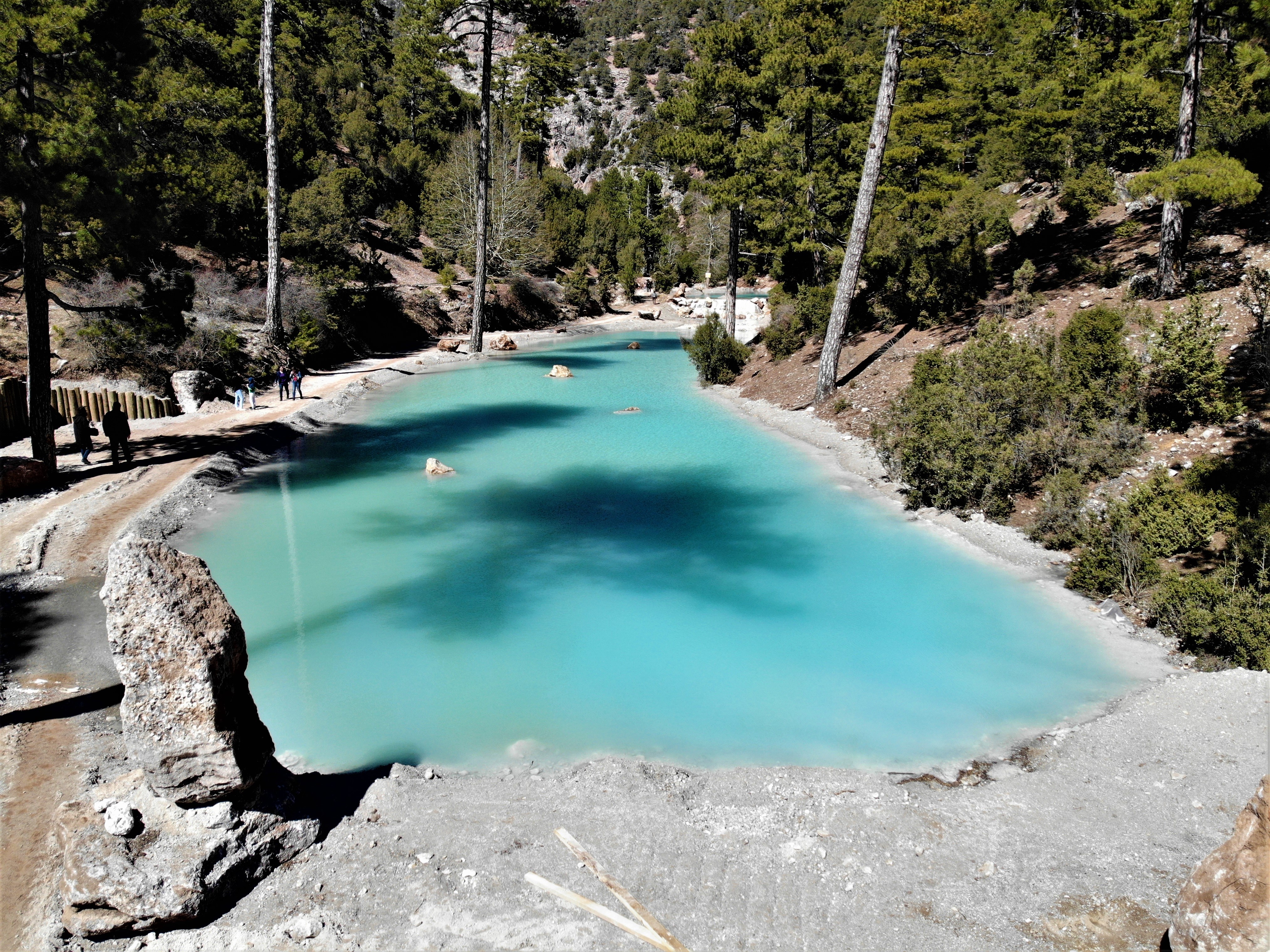 Türklere özgü turkuaz rengiyle ünlü Acıpayam Kanyonu turizme hazırlanıyor