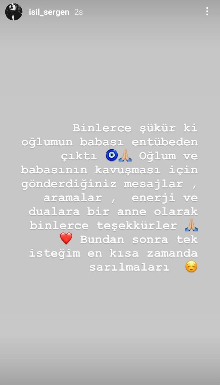 Ünlü oyuncu Burak Sergen'den iyi haber