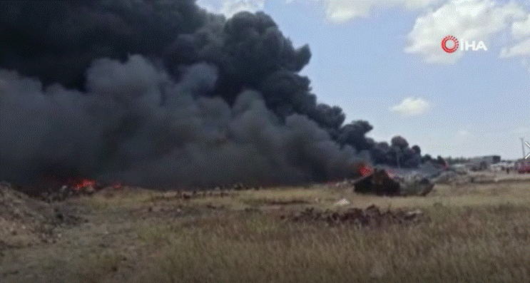 KKTC'de ekili alanda yangın: bin dönüme yakın arazi küle döndü