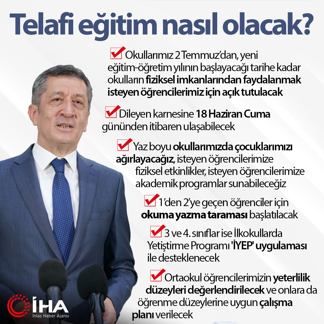 Bakan Selçuk'tan önemli açıklamalar! Telafi eğitim nasıl olacak?