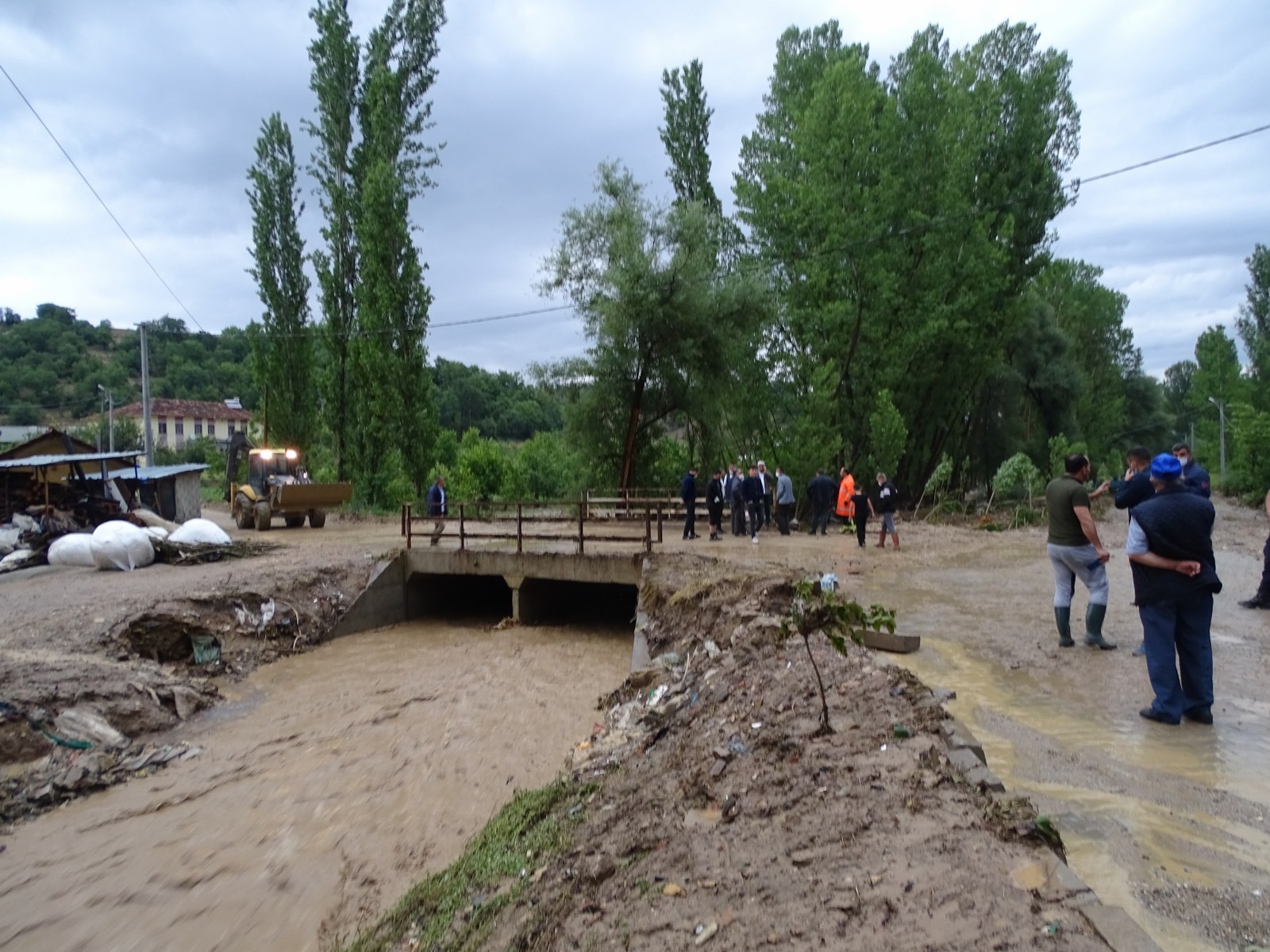 Dereler taştı, tarım arazileri sular altında kaldı