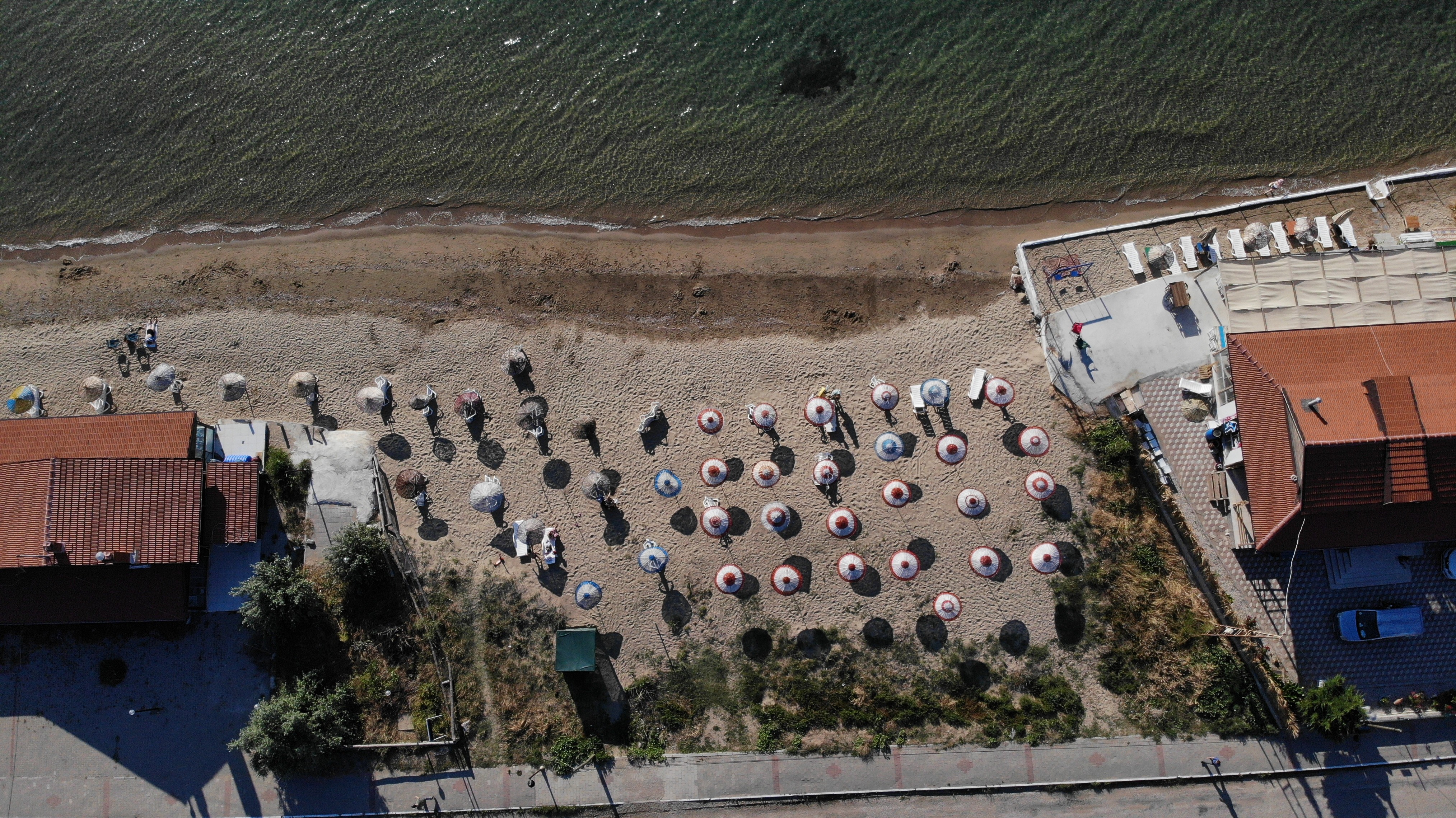 Mavi bayraklı Geyikli sahillerinde müsilaj yok, huzur var