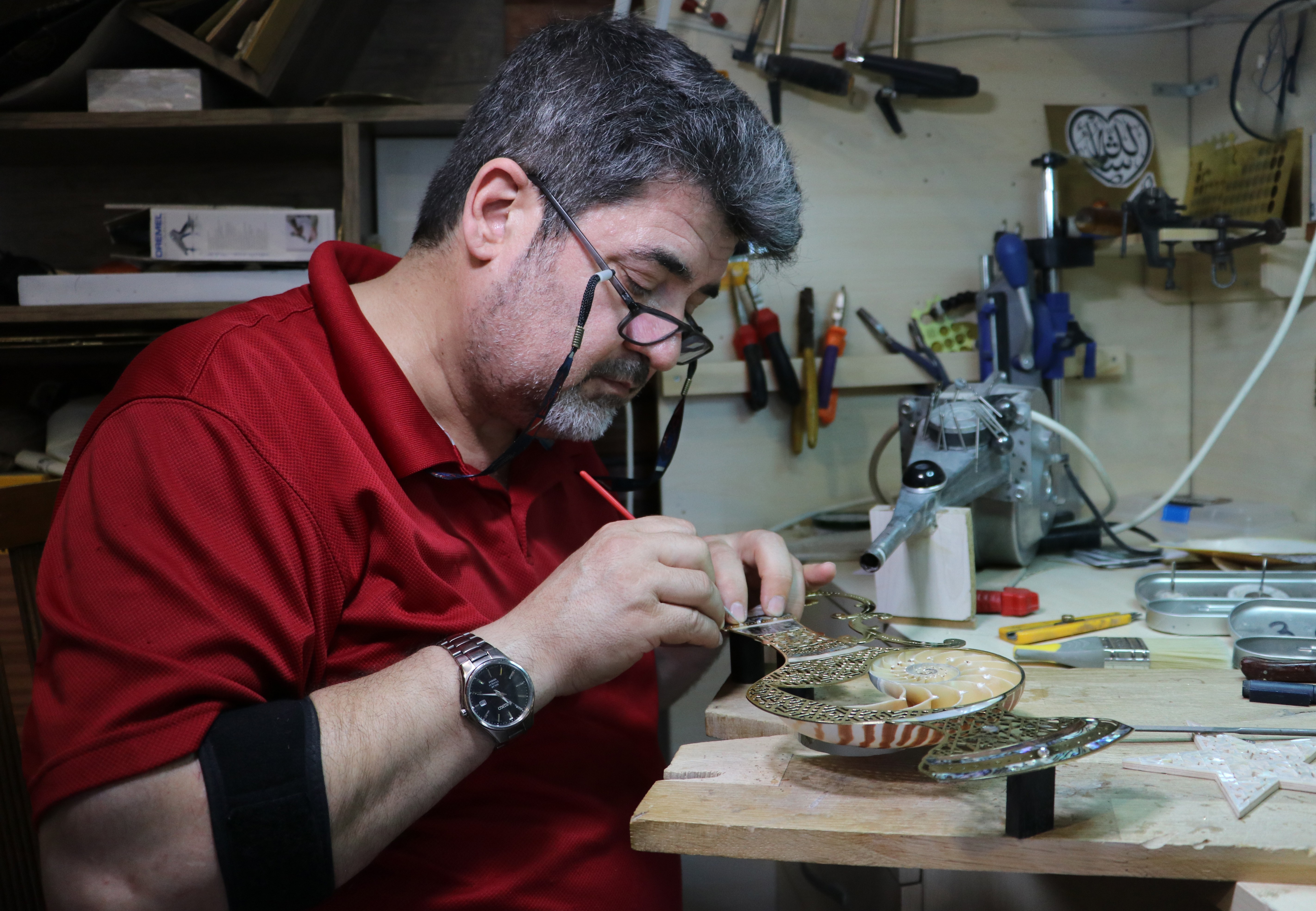 Sedeften Mescid-i Nebevi ve Mescid-i Aksa maketi yaptı