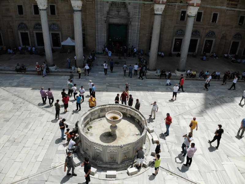 Selimiye Camii'nde bir yıl aradan sonra Kırkpınar kalabalığı