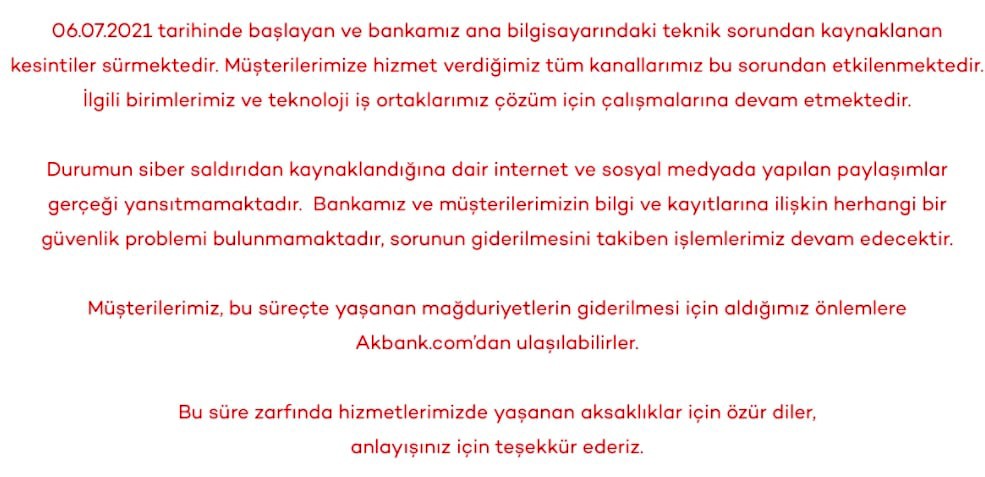 Akbank ne zaman düzelecek? Akbank mobil neden açılmıyor?
