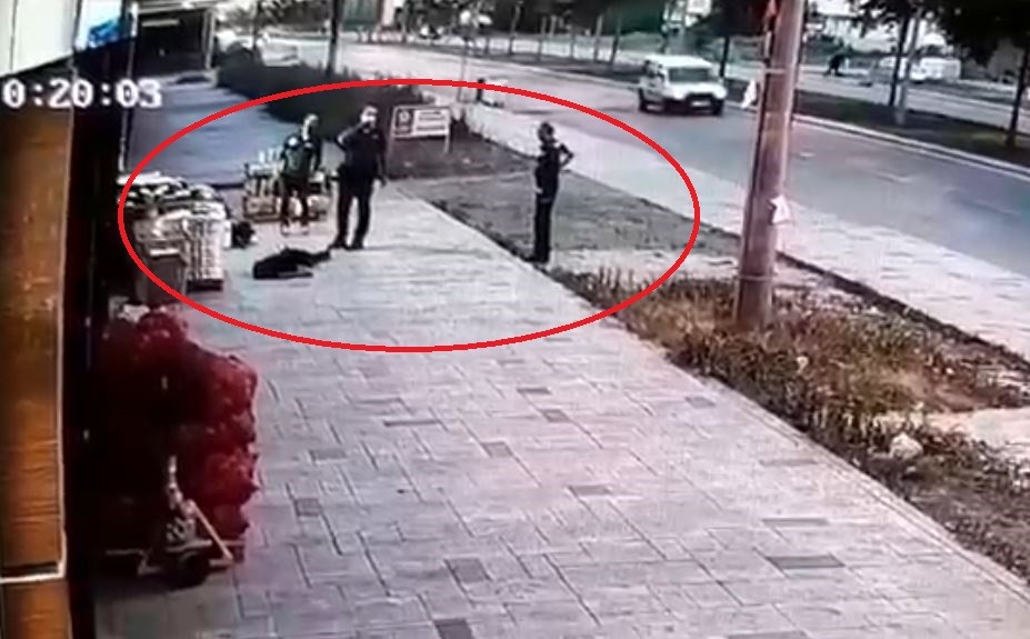 Eşinin öldürdüğü polisin balkondan düşme anının görüntüsü ortaya çıktı