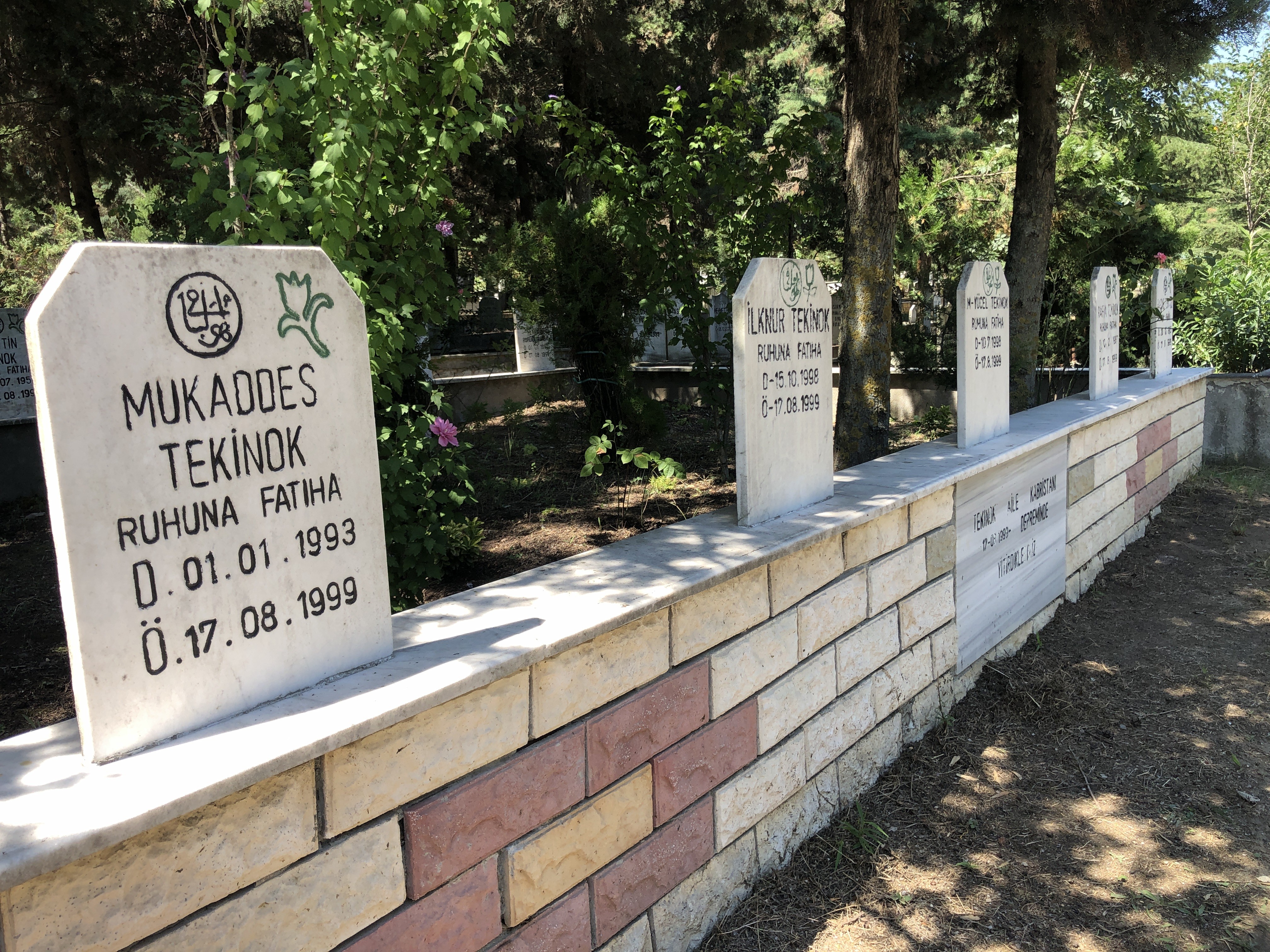 Aynı aileden 9 mezar yan yana, hepsinin ölüm tarihi aynı