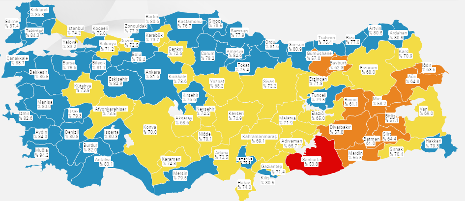 Bakan Koca uyardı: 'Şanlıurfa halen kırmızı olan tek ilimiz'