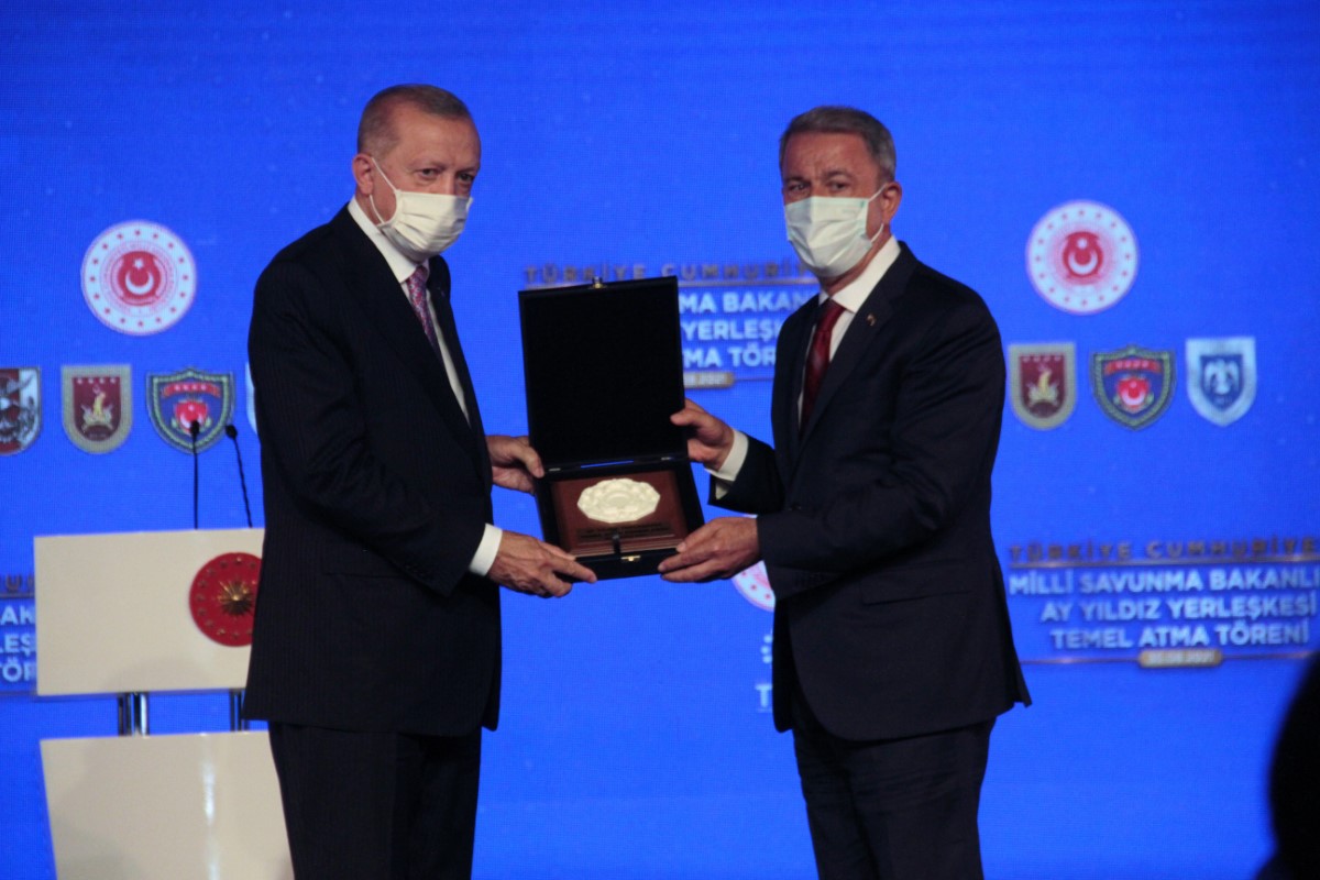 Cumhurbaşkanı Erdoğan, Ay Yıldız Yerleşkesi’nin temel atılma törenine katıldı